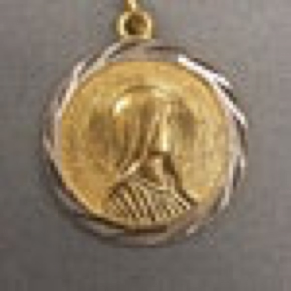 Virgin Mary Medal Protect Me Catholic Vintage Catholic Gift - Picture 2 of 9